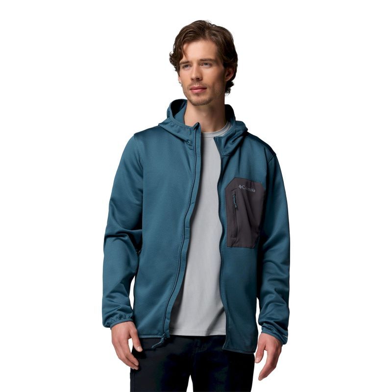 Columbia Tall Heights Hooded Grid Fleece Full Zip - Giacca in pile - Uomo | Hardloop