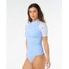 Rip Curl Pacific Coast Upf Ss Rashvest - Camiseta Anti UV mulher | Hardloop