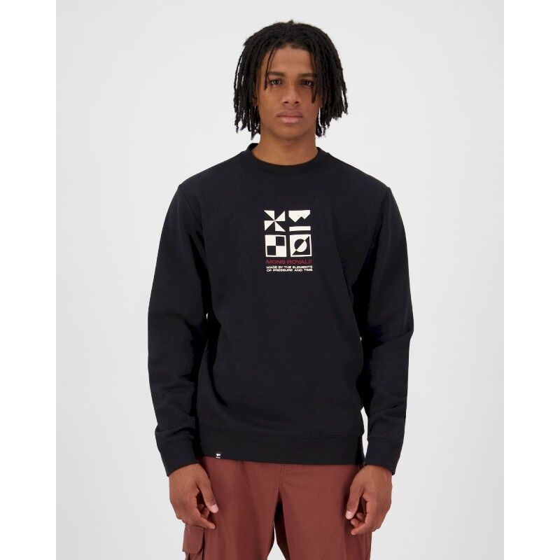 Mons Royale Inversion Merino Crew - Merino sweatere - Herrer | Hardloop