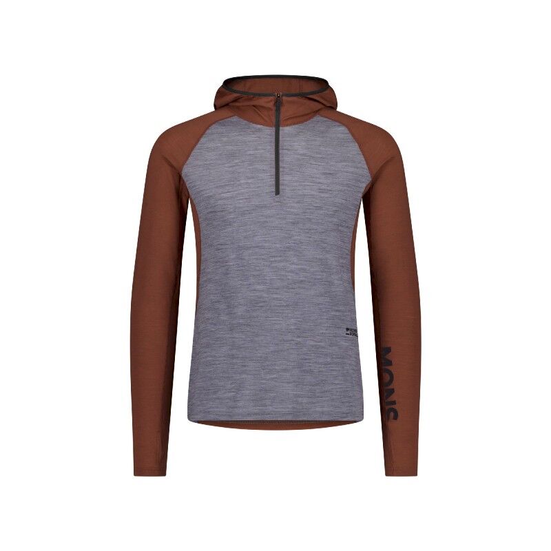Temple Merino Long Sleeve Hood - Merino Fleecevest - Heren