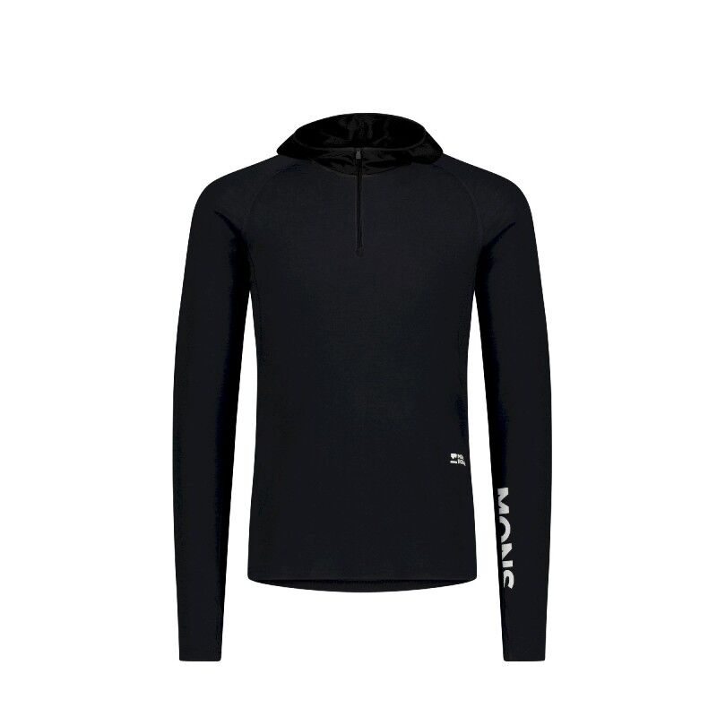 Temple Merino Long Sleeve Hood - Merino Fleecetakki - Miehet