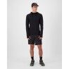 Mons Royale Temple Merino Long Sleeve Hood - Merino Fleecejacka - Herr | Hardloop