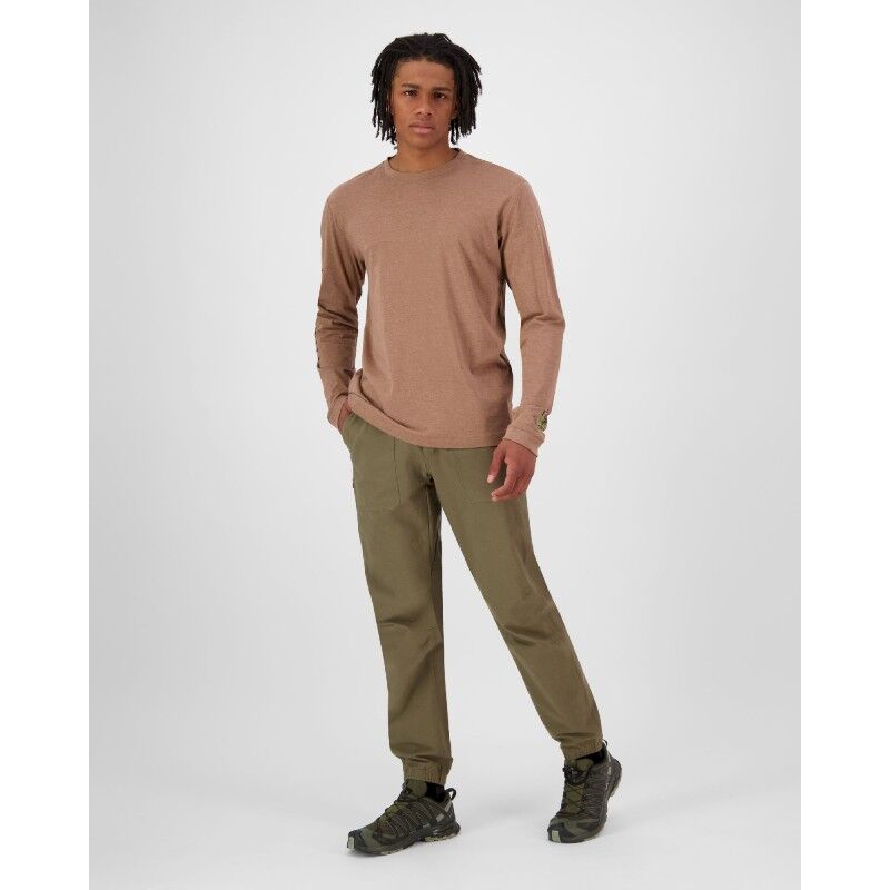 Mons Royale Yonder Merino Organic Cotton Long Sleeve - Merino shirt - Men's | Hardloop