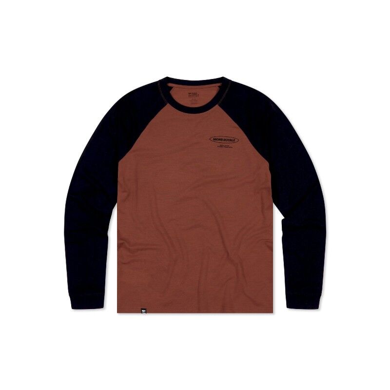 Icon Merino Raglan Long Sleeve - Merino-shirt - Herrer
