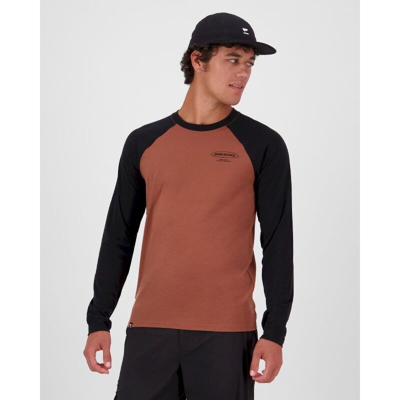 Mons Royale Icon Merino Raglan Long Sleeve - Merinoshirt - Herren | Hardloop