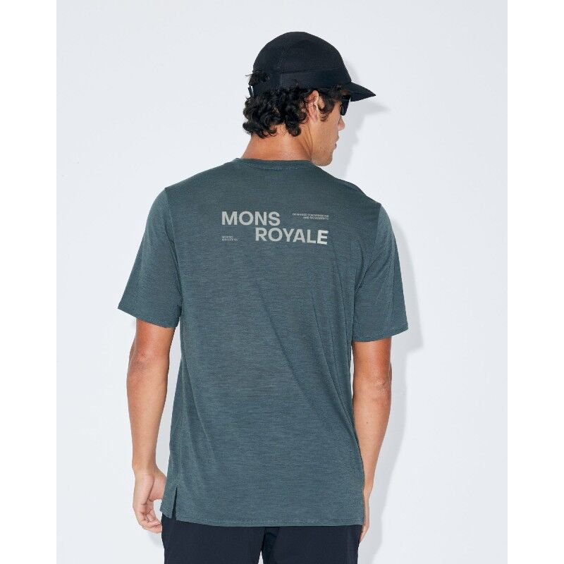 Mons Royale Aero Ultralight Merino T-Shirt - Merinoshirt - Heren | Hardloop