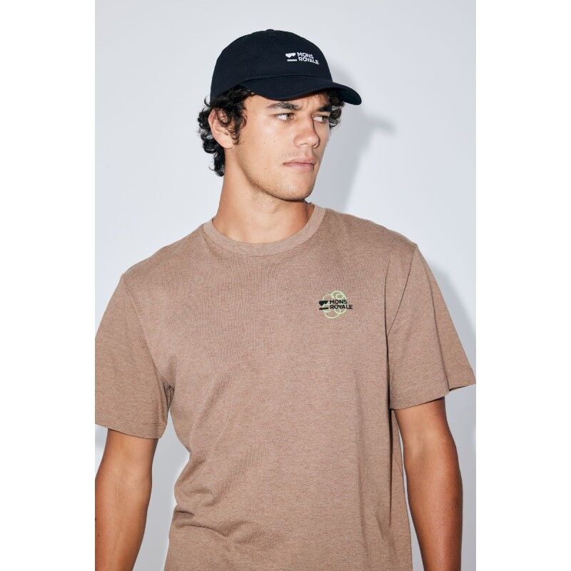 Mons Royale Yonder Merino Organic Cotton T-Shirt - Merinoshirt - Heren | Hardloop