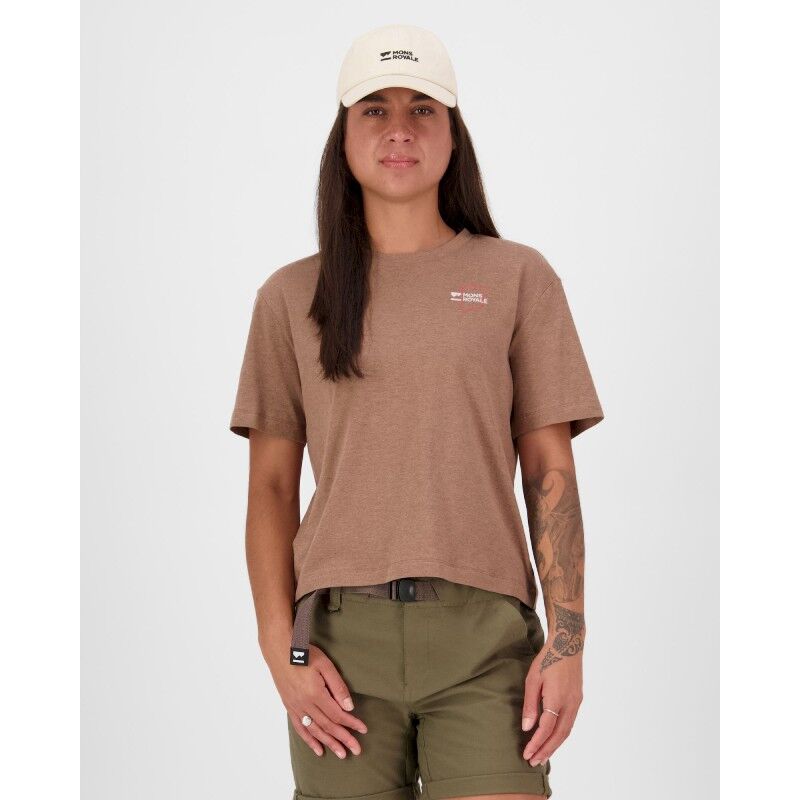 Yonder Merino Organic Cotton T-Shirt - T-shirt en laine mérinos femme