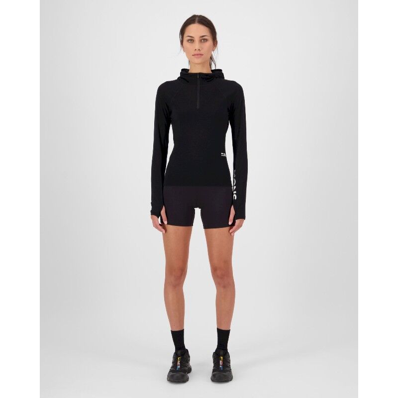 Mons Royale Bella Merino Long Sleeve Hood - Polaire en laine mérinos femme | Hardloop