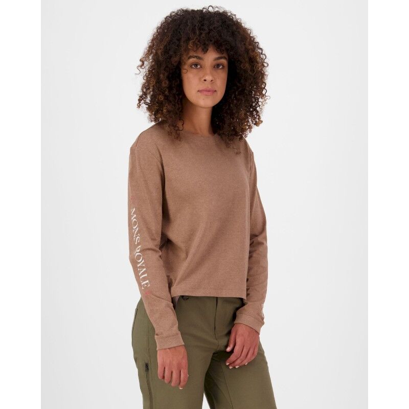 Yonder Merino Organic Cotton Long Sleeve - Merino-t-paidat - Naiset
