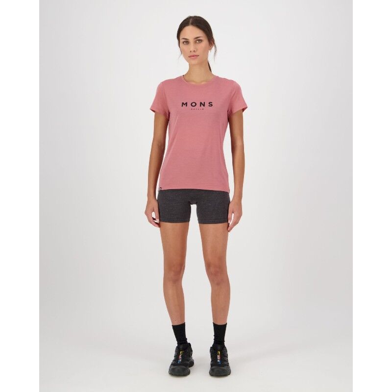 Mons Royale Icon Merino Classic T-Shirt - Merinotröja - Dam | Hardloop