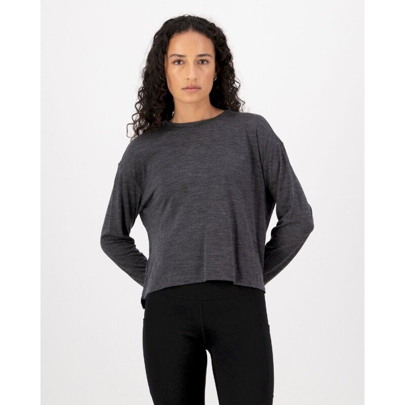 Mons Royale Zephyr Merino Tencel™ Boxy Long Sleeve - Merino-t-paidat - Naiset | Hardloop