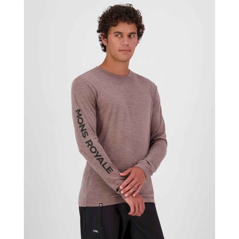 Mons Royale Zephyr Merino Tencel™ Long Sleeve - Merinotröja - Herr | Hardloop
