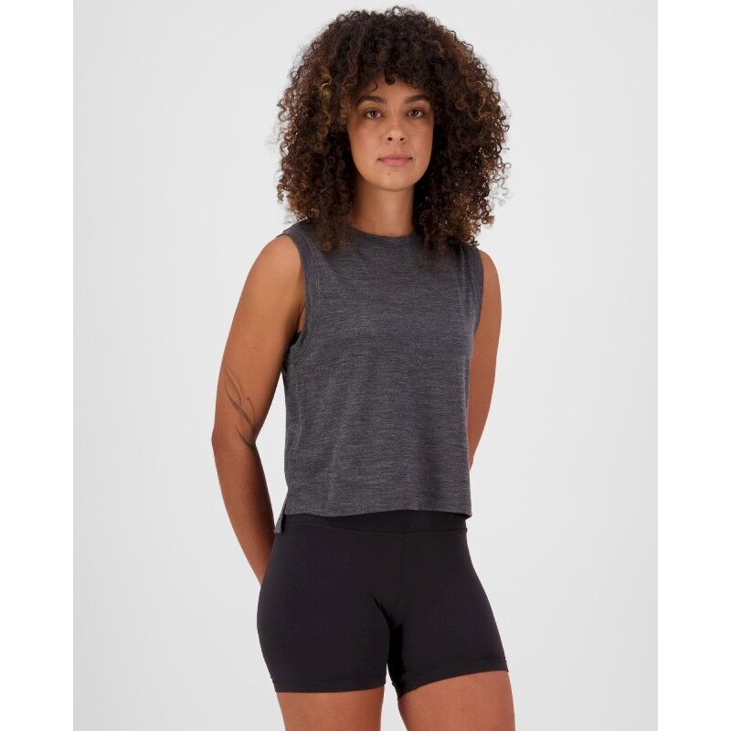 Mons Royale Zephyr Merino Tencel™ Boxy Tank - Débardeur en laine mérinos femme | Hardloop