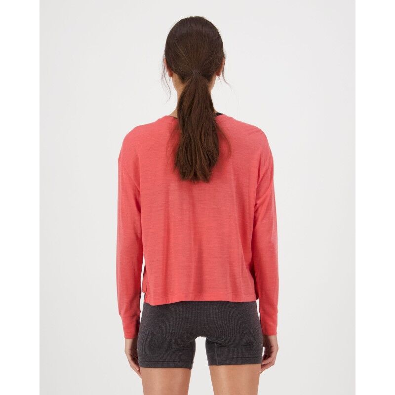 Mons Royale Zephyr Merino Tencel™ Boxy Long Sleeve - T-shirt en laine mérinos femme | Hardloop