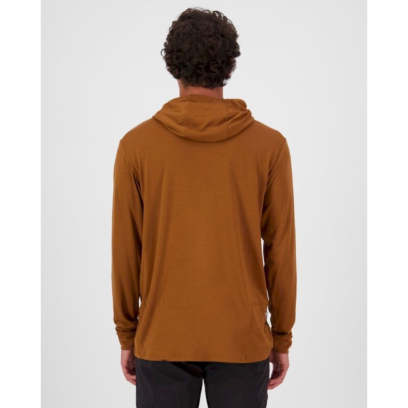 Mons Royale Pivot Merino Long Sleeve Hood - Bluza z wełny Merino® męska | Hardloop