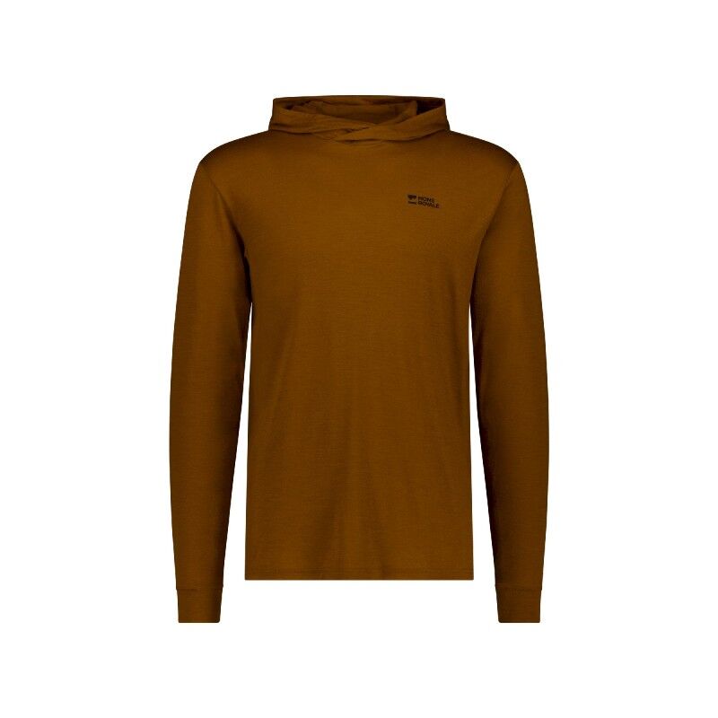 Mons Royale Pivot Merino Long Sleeve Hood - Överdragströjor merinoull - Herr | Hardloop