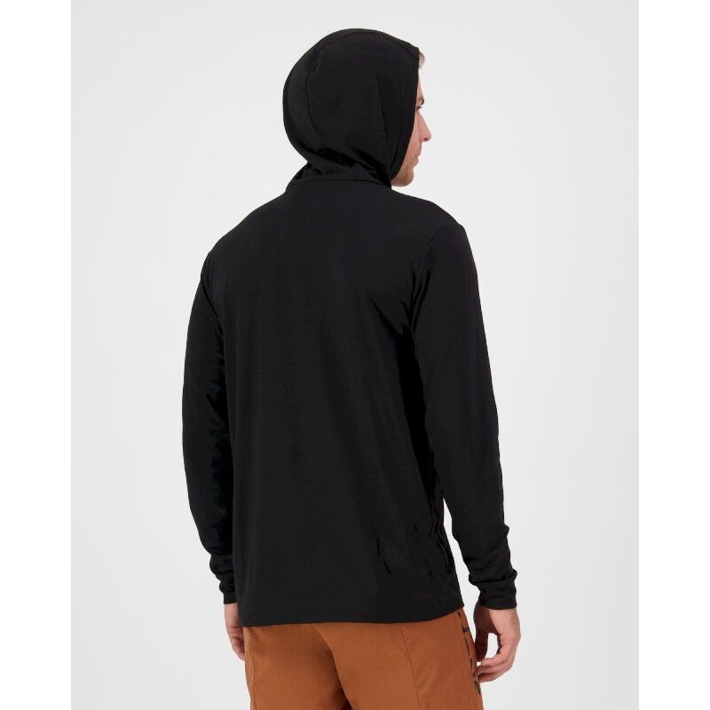 Mons Royale Pivot Merino Long Sleeve Hood - Merino hoodie - Men's | Hardloop
