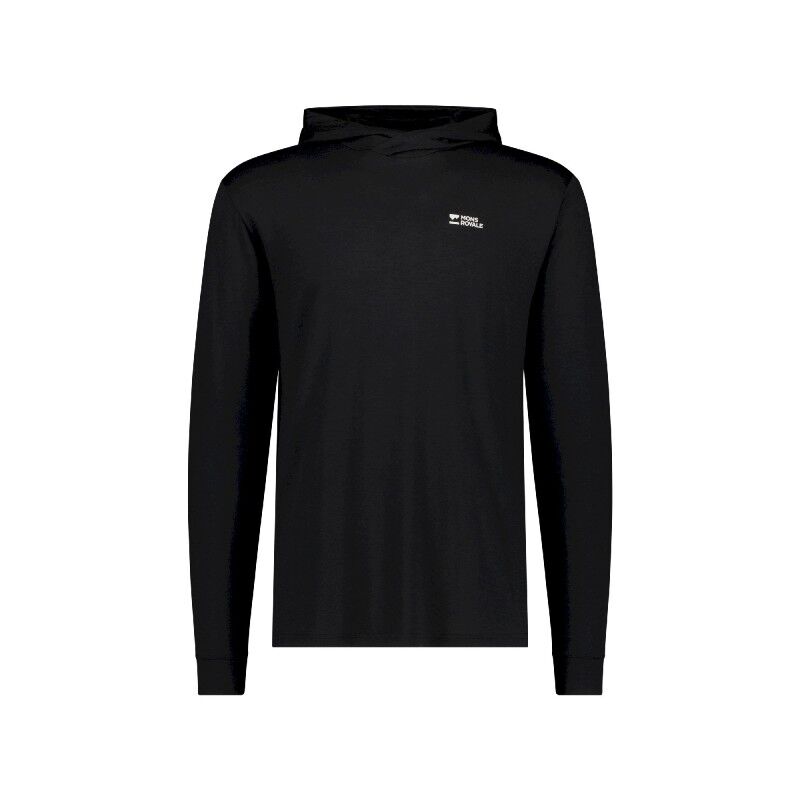 Mons Royale Pivot Merino Long Sleeve Hood - Merinohoodie - Herren | Hardloop