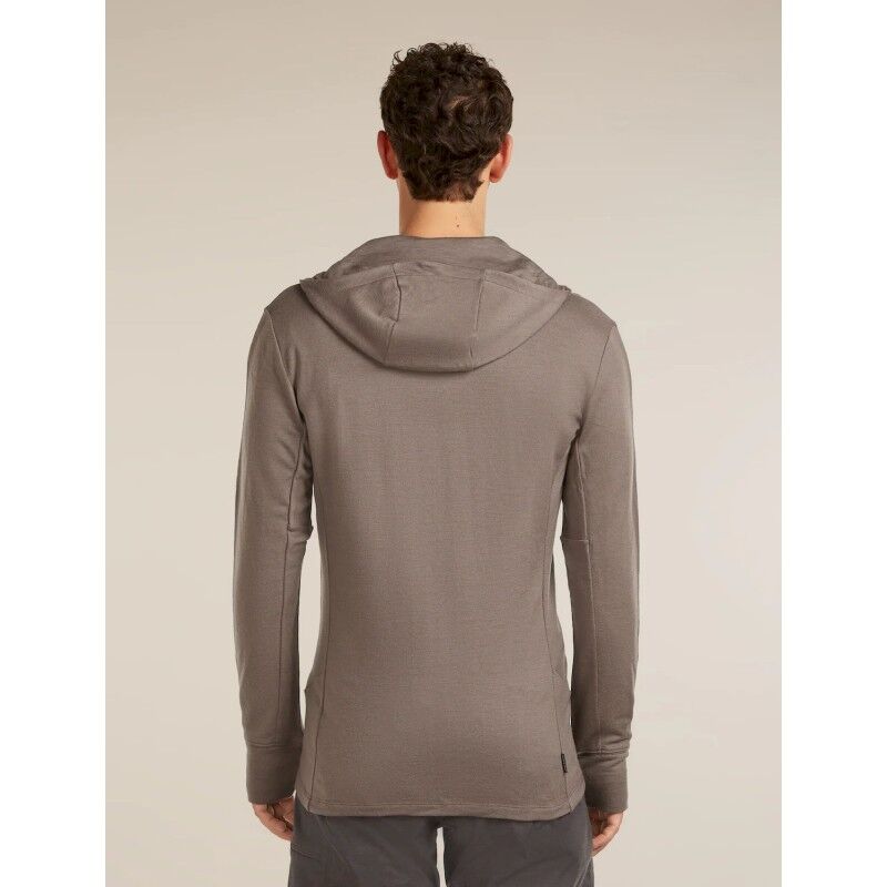 icebreaker 260 Quantum IV LS Zip Hoodie - Merino Fleecejakke - Herrer | Hardloop