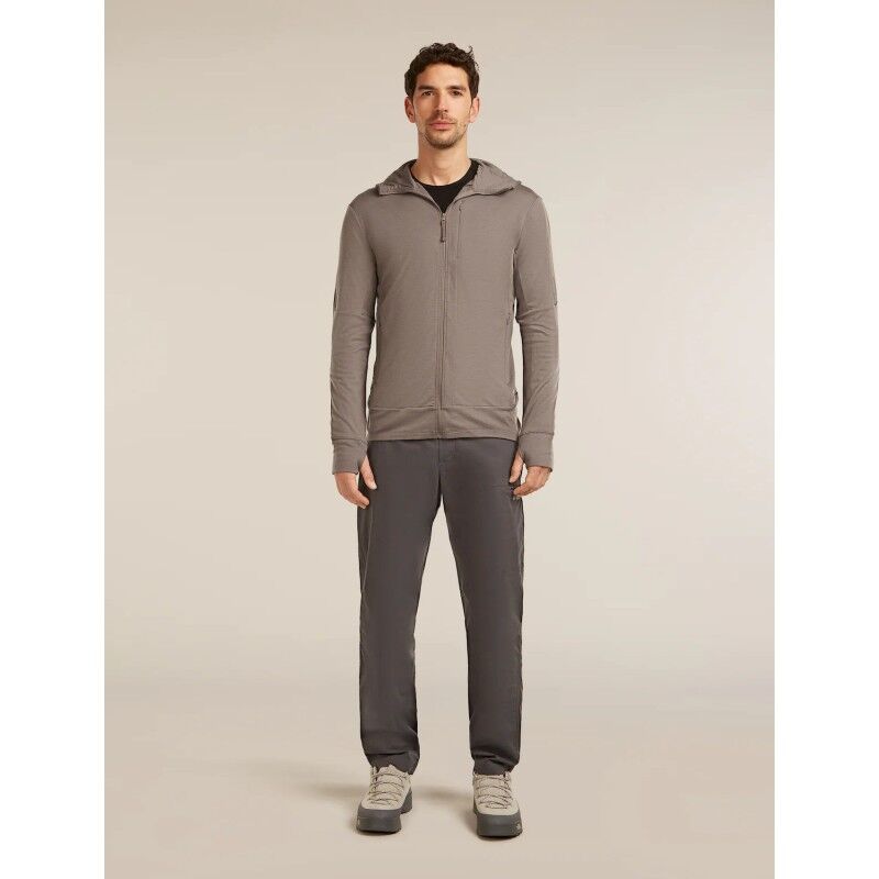 icebreaker 260 Quantum IV LS Zip Hoodie - Merino Fleecejakke - Herrer | Hardloop