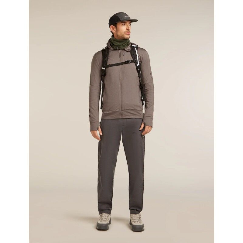 icebreaker 260 Quantum IV LS Zip Hoodie - Merino Fleecejakke - Herrer | Hardloop