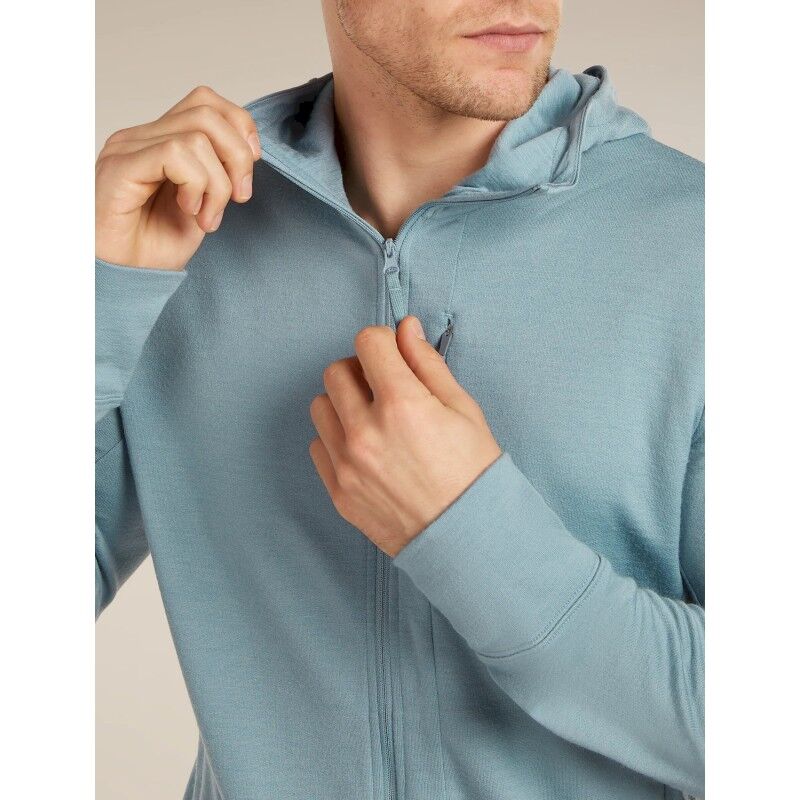 icebreaker 260 Quantum IV LS Zip Hoodie - Giacca in pile di merino - Uomo | Hardloop