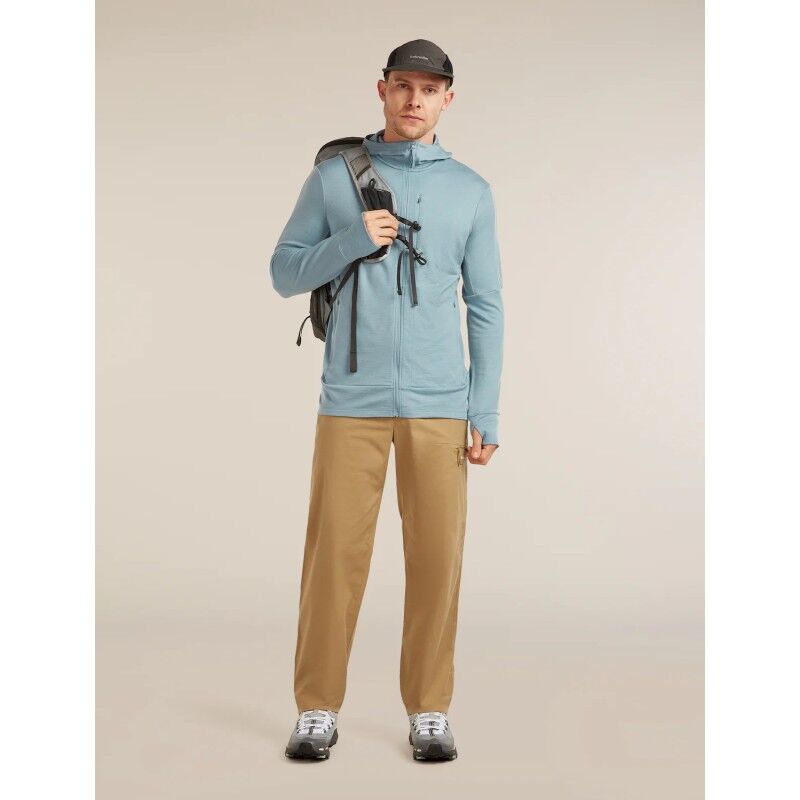 icebreaker 260 Quantum IV LS Zip Hoodie - Polaire en laine mérinos homme | Hardloop