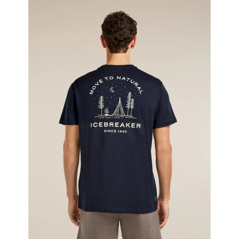 icebreaker Merinos 150 Tech Lite SS Tee Peaceful Pass - Camiseta de merino - Hombre | Hardloop