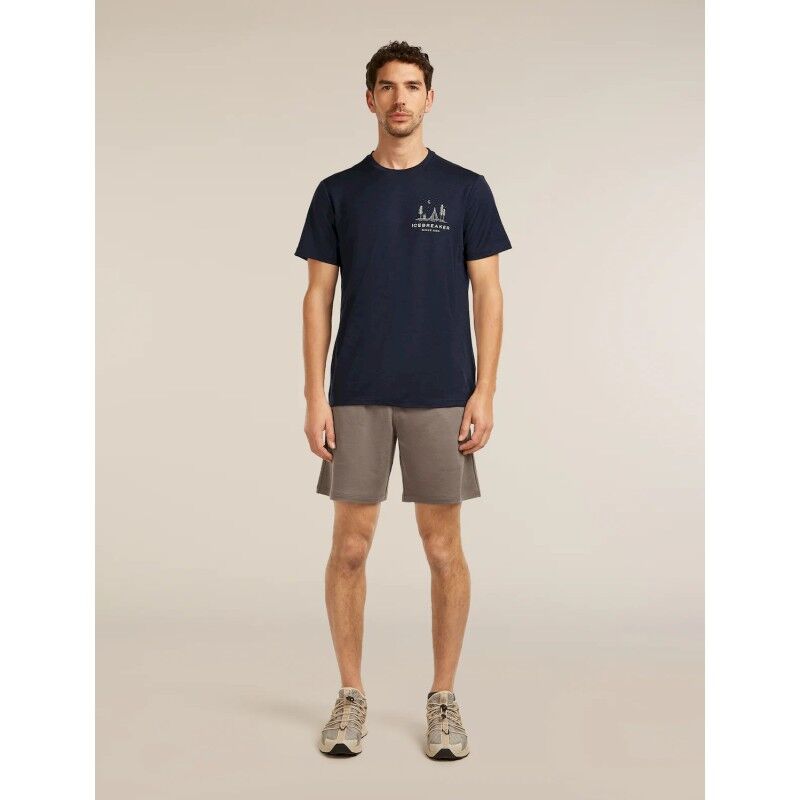 icebreaker Merinos 150 Tech Lite SS Tee Peaceful Pass - Merinoshirt - Heren | Hardloop