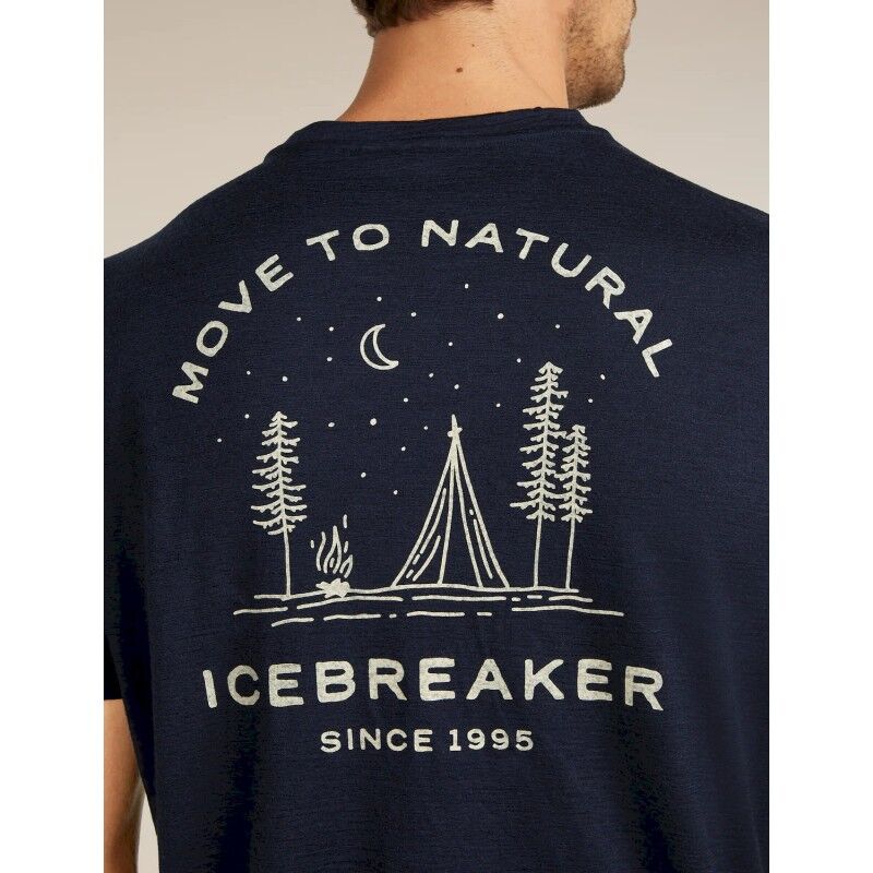 icebreaker Merinos 150 Tech Lite SS Tee Peaceful Pass - Merinoshirt - Heren | Hardloop