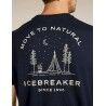 icebreaker Merinos 150 Tech Lite SS Tee Peaceful Pass - Merinoshirt - Heren | Hardloop
