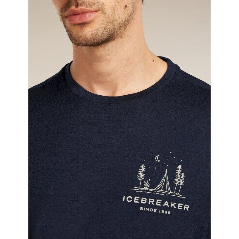icebreaker Merinos 150 Tech Lite SS Tee Peaceful Pass - Merinoshirt - Heren | Hardloop