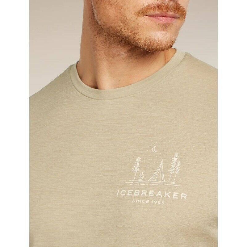 icebreaker Merinos 150 Tech Lite SS Tee Peaceful Pass - T-shirt en laine mérinos homme | Hardloop