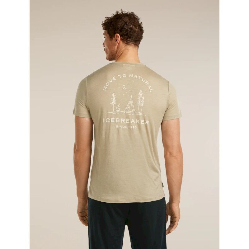 icebreaker Merinos 150 Tech Lite SS Tee Peaceful Pass - T-shirt en laine mérinos homme | Hardloop