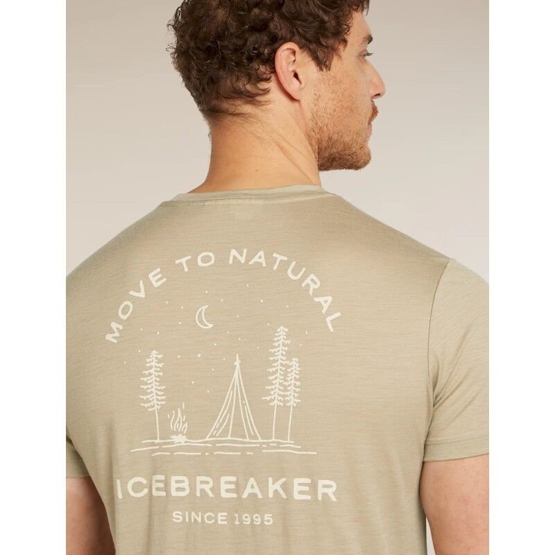 icebreaker Merinos 150 Tech Lite SS Tee Peaceful Pass - T-shirt en laine mérinos homme | Hardloop