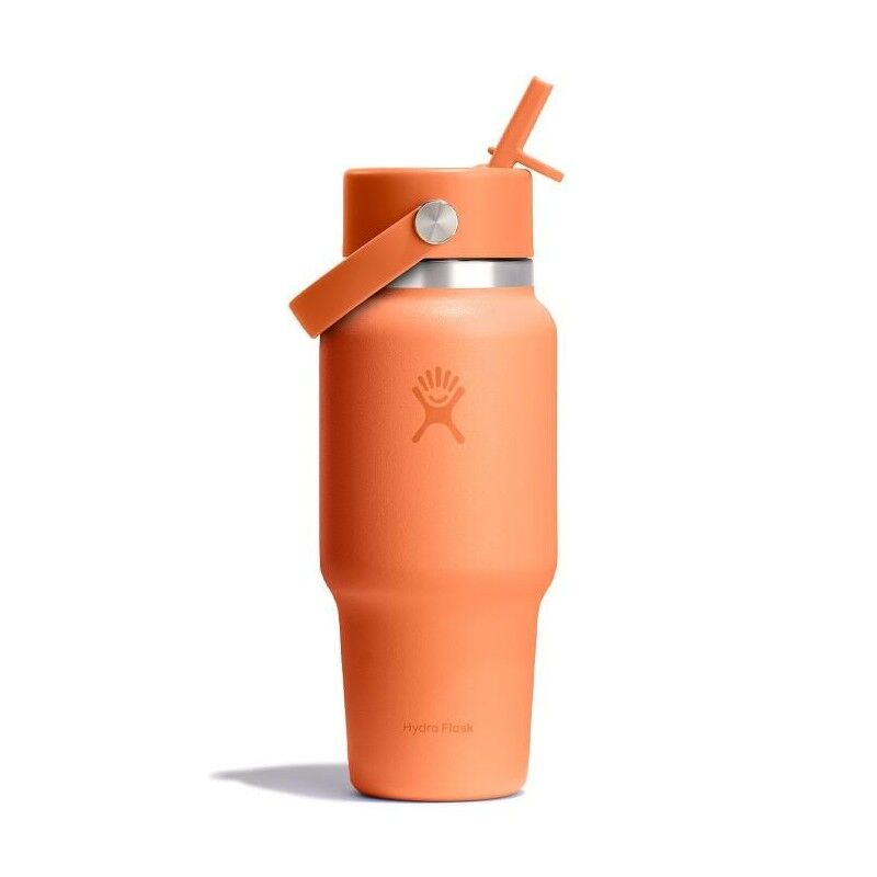 24 Oz Wide Flex Straw Travel Bottle - Garrafa térmica