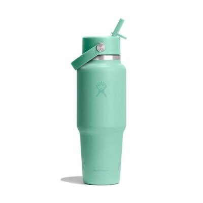 32 oz Wide Mouth Flex Straw Travel Bottle - Isoleerfles