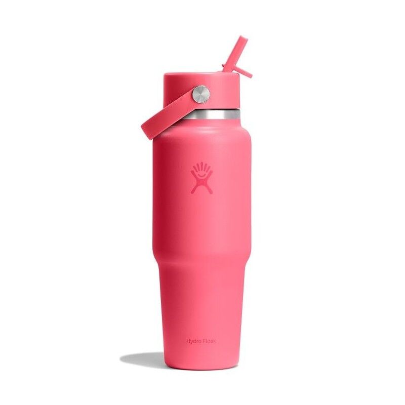 32 oz Wide Mouth Flex Straw Travel Bottle - Isolierflasche