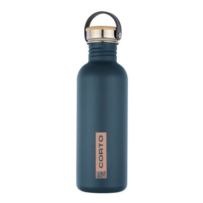 Gourde Acier Bouchon Bambou 1L - Isolerad vattenflaska