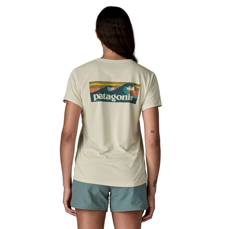 Patagonia W's Cap Cool Daily Shirt - Boardshort Logo - T-shirt femme | Hardloop