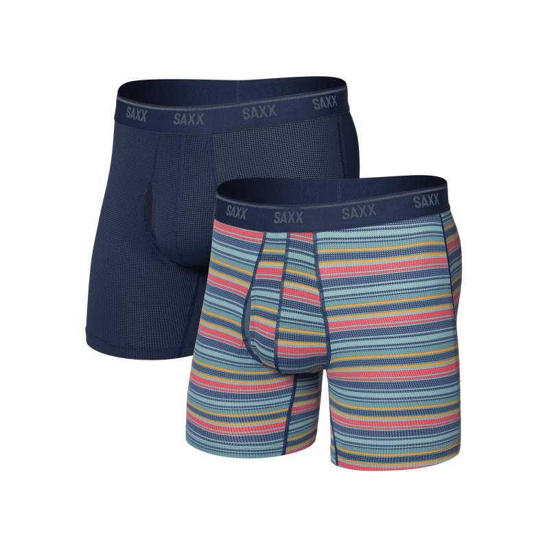 Quest Maille Quik-Dry Braguette 2-Pack - Boxer homem