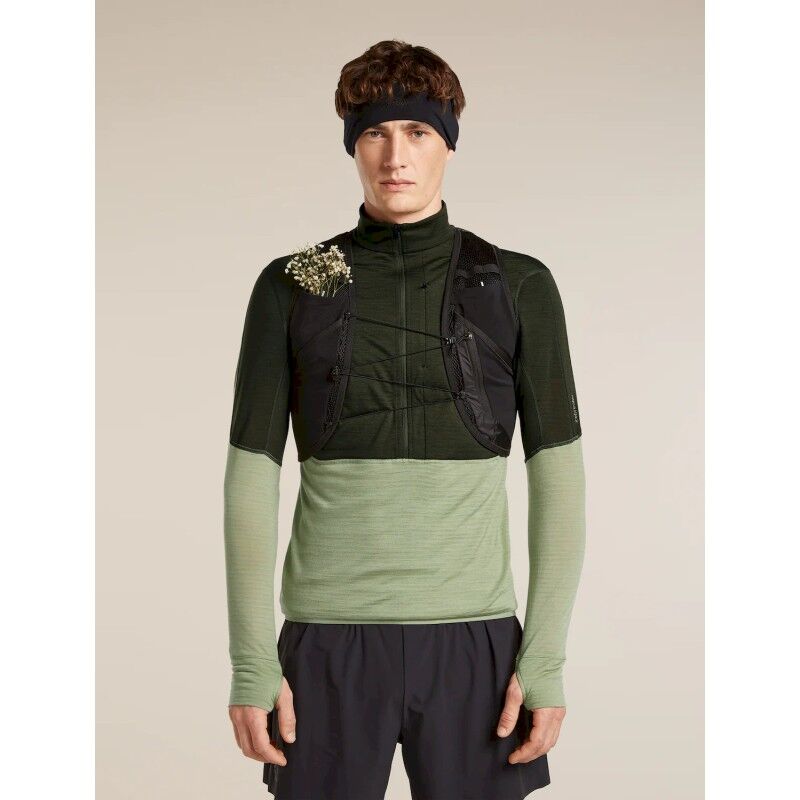 icebreaker 200 Realfleece Descender LS Half Zip - Forro polar de lana merina - Hombre | Hardloop