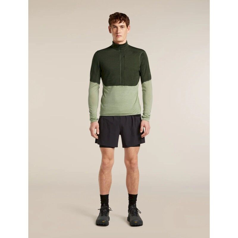 icebreaker 200 Realfleece Descender LS Half Zip - Merino Fleecetakki - Miehet | Hardloop