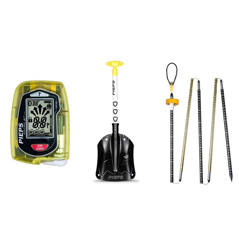 Pieps Set Micro BT Button (Micro BT Button - Shovel : T500 - Probe : Aluminium 220) | Hardloop
