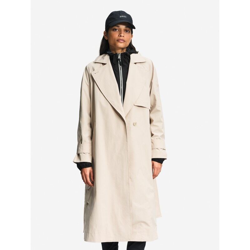 Aigle Long Open Sides Trench Coat MTD - Takki - Naiset | Hardloop