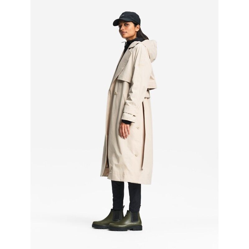 Aigle Long Open Sides Trench Coat MTD - Takki - Naiset | Hardloop