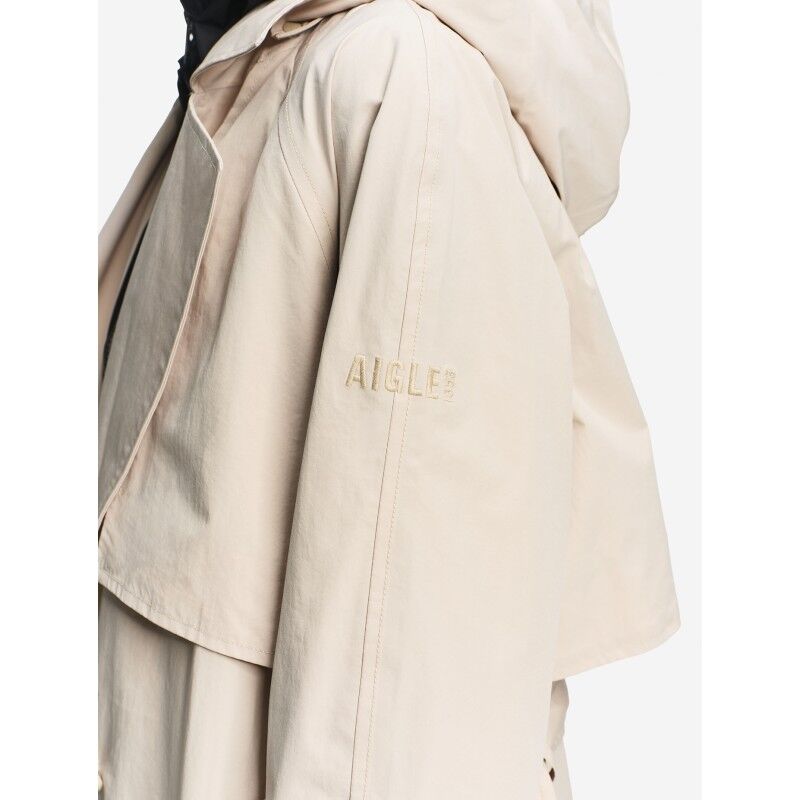 Aigle Long Open Sides Trench Coat MTD - Jas - Dames | Hardloop