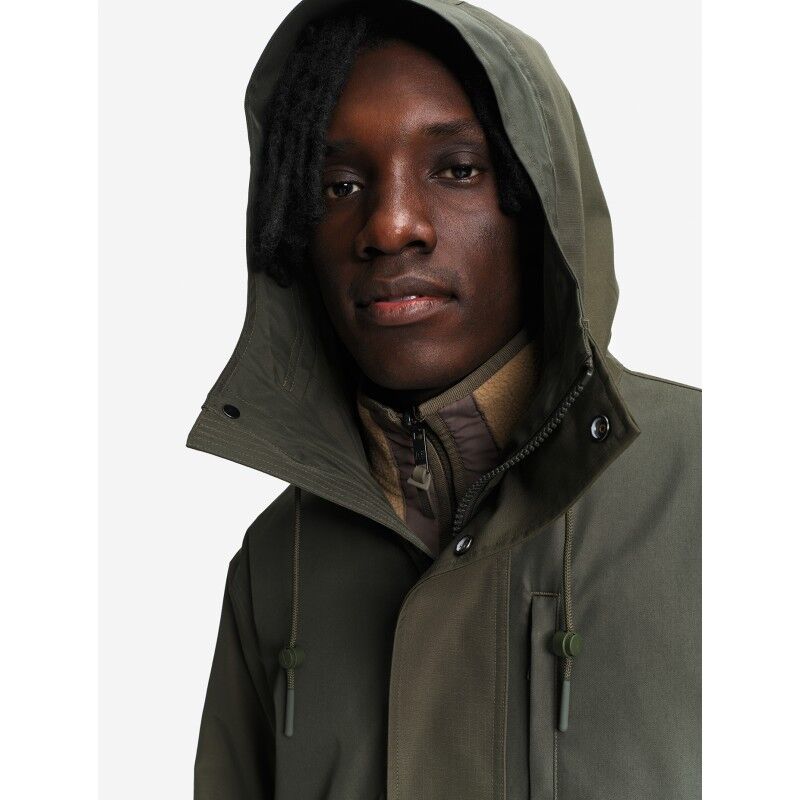 Aigle T-Kit Long Fishtail Cotton Parka - Parka homme | Hardloop