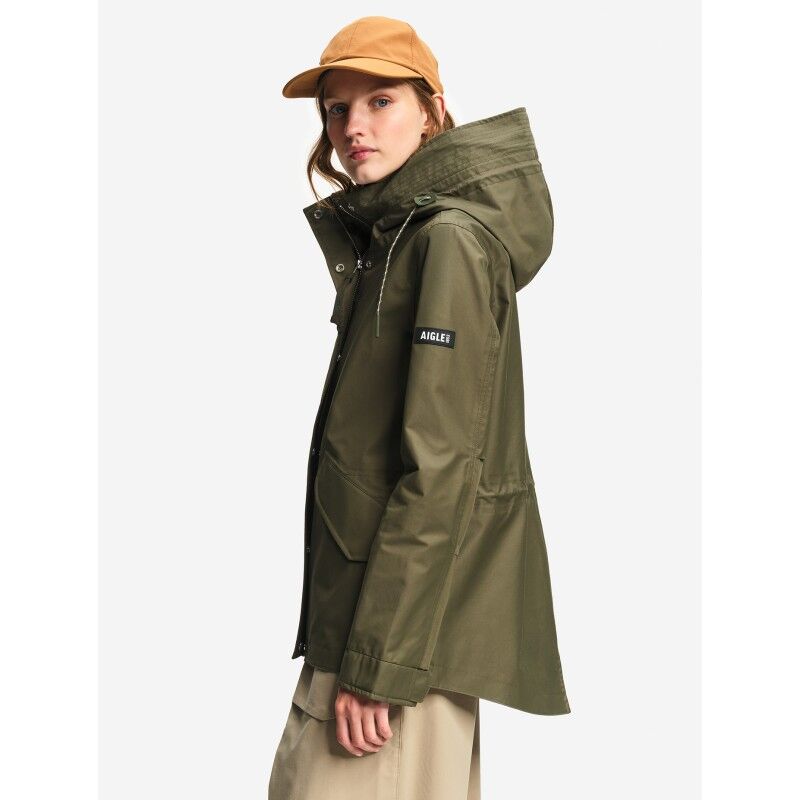 Aigle Retroblooma Hooded Parka Fishtail MTD - Parka femme | Hardloop